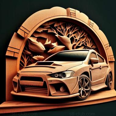 3D мадэль Mitsubishi Lancer Evolution (STL)